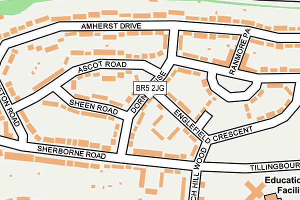 BR5 2JG map - OS OpenMap – Local (Ordnance Survey)