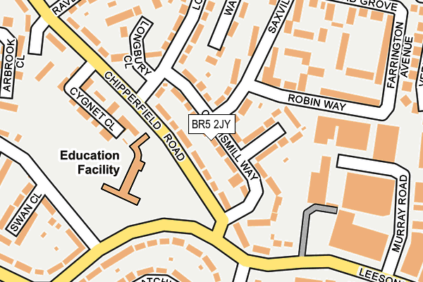 BR5 2JY map - OS OpenMap – Local (Ordnance Survey)