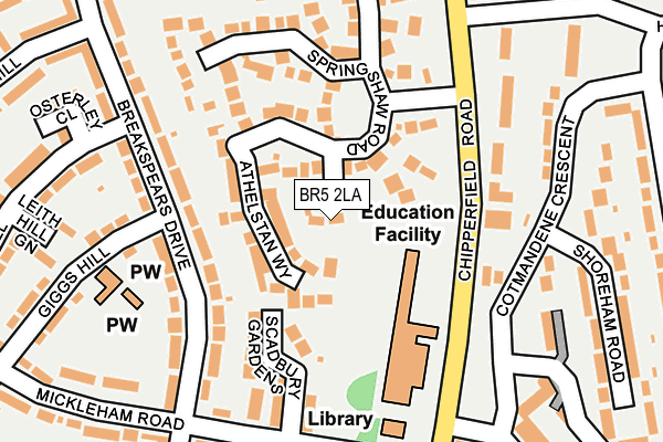 BR5 2LA map - OS OpenMap – Local (Ordnance Survey)