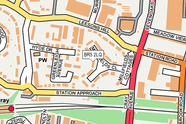 BR5 2LQ map - OS OpenMap – Local (Ordnance Survey)