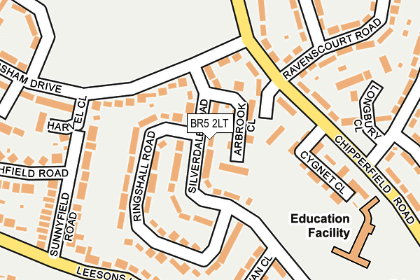 BR5 2LT map - OS OpenMap – Local (Ordnance Survey)
