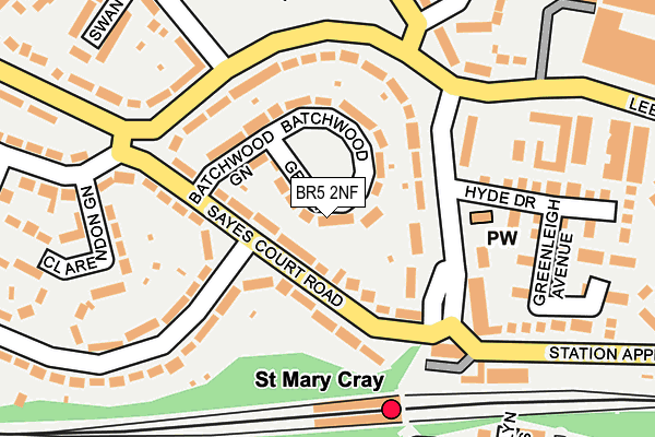 BR5 2NF map - OS OpenMap – Local (Ordnance Survey)