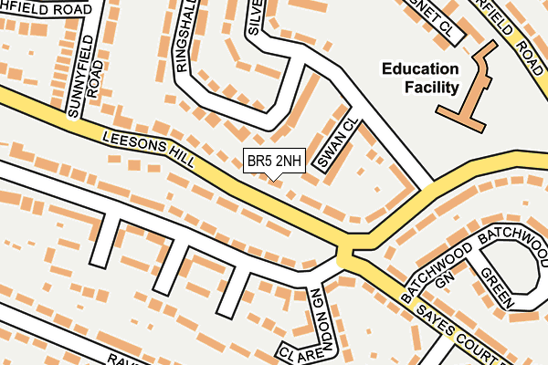 BR5 2NH map - OS OpenMap – Local (Ordnance Survey)