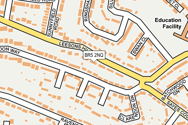 BR5 2NQ map - OS OpenMap – Local (Ordnance Survey)