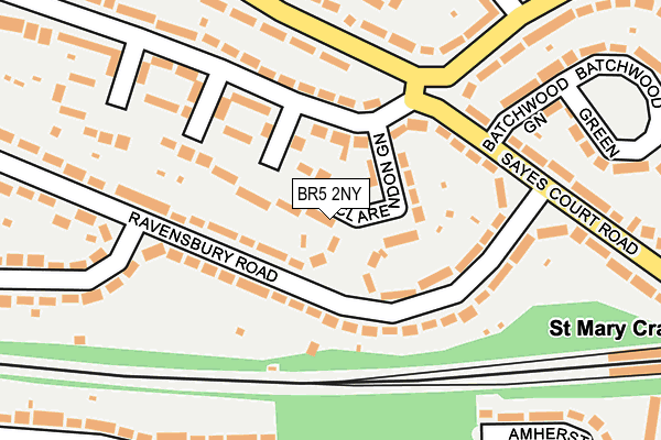 BR5 2NY map - OS OpenMap – Local (Ordnance Survey)