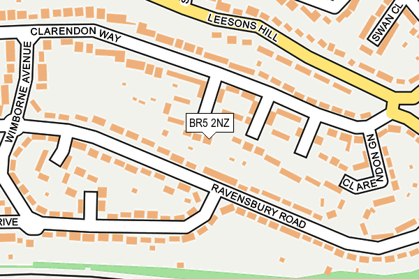 BR5 2NZ map - OS OpenMap – Local (Ordnance Survey)