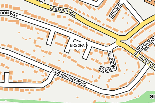 BR5 2PA map - OS OpenMap – Local (Ordnance Survey)