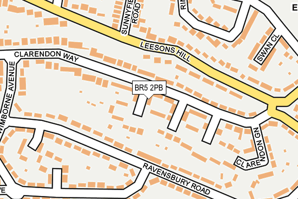 BR5 2PB map - OS OpenMap – Local (Ordnance Survey)