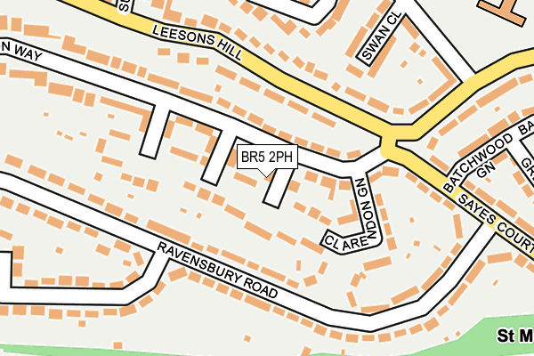 BR5 2PH map - OS OpenMap – Local (Ordnance Survey)