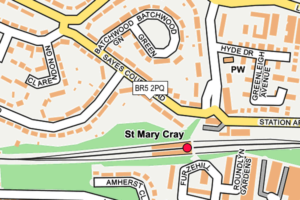 BR5 2PQ map - OS OpenMap – Local (Ordnance Survey)