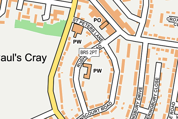 BR5 2PT map - OS OpenMap – Local (Ordnance Survey)