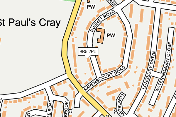 BR5 2PU map - OS OpenMap – Local (Ordnance Survey)