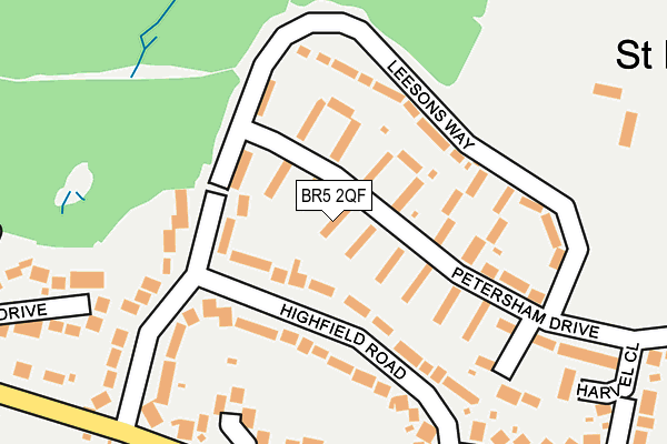 BR5 2QF map - OS OpenMap – Local (Ordnance Survey)