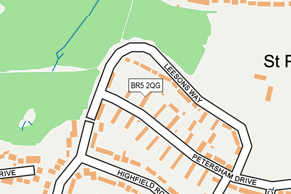 BR5 2QG map - OS OpenMap – Local (Ordnance Survey)