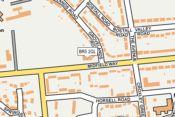 BR5 2QL map - OS OpenMap – Local (Ordnance Survey)