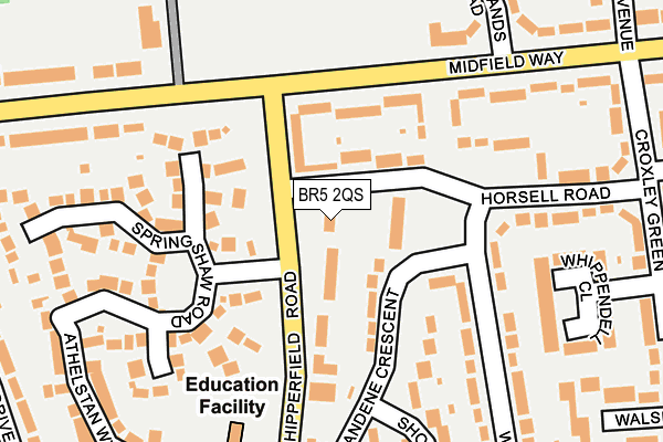 BR5 2QS map - OS OpenMap – Local (Ordnance Survey)