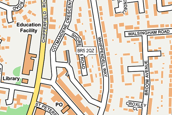 BR5 2QZ map - OS OpenMap – Local (Ordnance Survey)