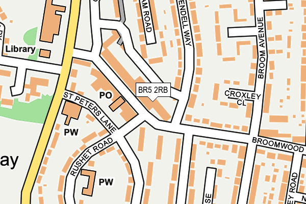 BR5 2RB map - OS OpenMap – Local (Ordnance Survey)