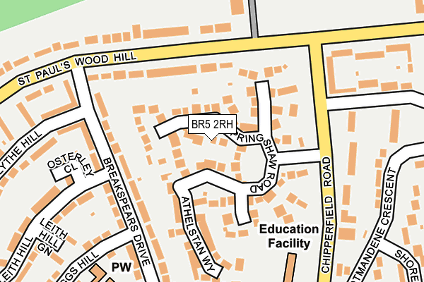 BR5 2RH map - OS OpenMap – Local (Ordnance Survey)