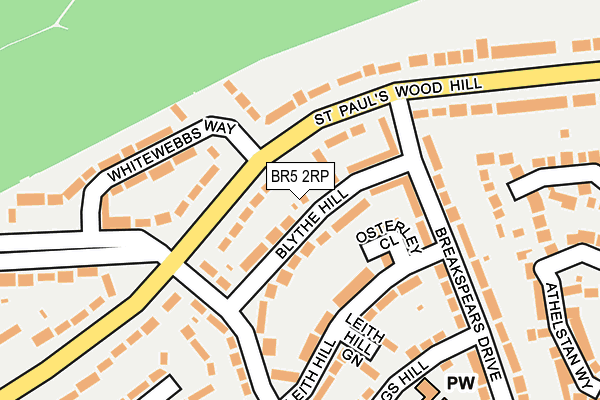 BR5 2RP map - OS OpenMap – Local (Ordnance Survey)