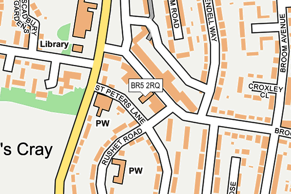 BR5 2RQ map - OS OpenMap – Local (Ordnance Survey)