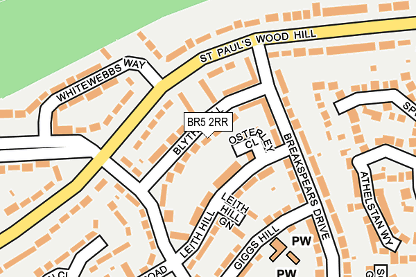 BR5 2RR map - OS OpenMap – Local (Ordnance Survey)