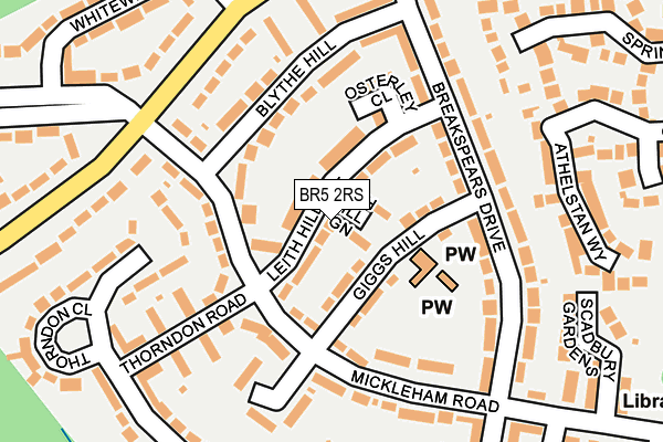 Map of FREELANDS PROPERTY LTD at local scale