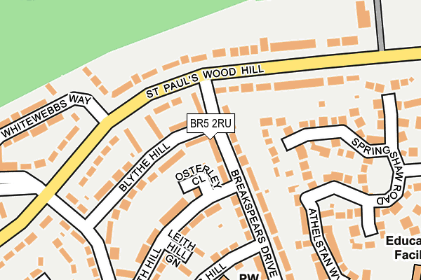BR5 2RU map - OS OpenMap – Local (Ordnance Survey)