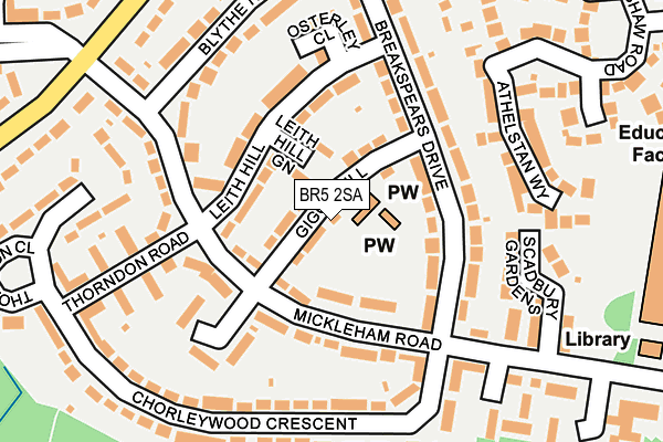 BR5 2SA map - OS OpenMap – Local (Ordnance Survey)
