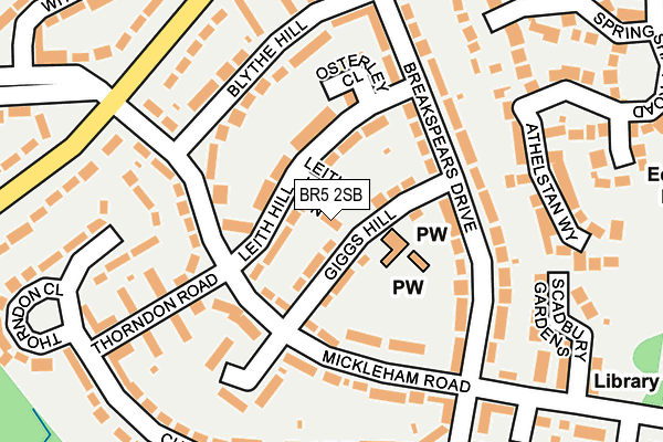 BR5 2SB map - OS OpenMap – Local (Ordnance Survey)