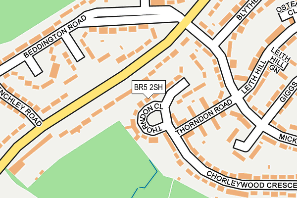 BR5 2SH map - OS OpenMap – Local (Ordnance Survey)
