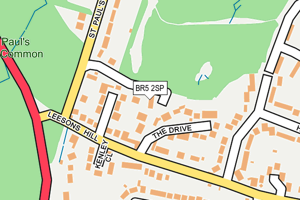 BR5 2SP map - OS OpenMap – Local (Ordnance Survey)