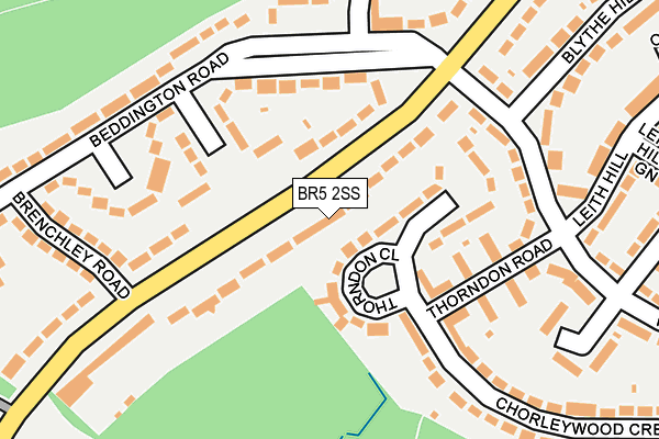 BR5 2SS map - OS OpenMap – Local (Ordnance Survey)