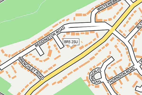 BR5 2SU map - OS OpenMap – Local (Ordnance Survey)