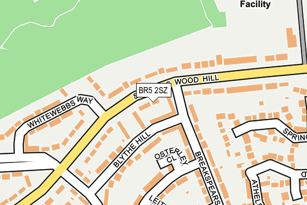 BR5 2SZ map - OS OpenMap – Local (Ordnance Survey)
