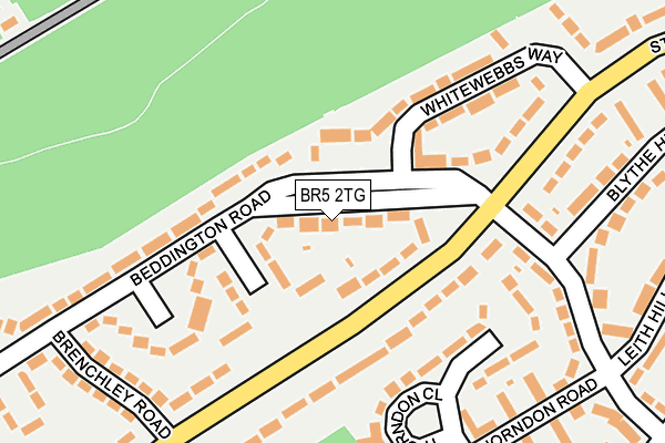 BR5 2TG map - OS OpenMap – Local (Ordnance Survey)