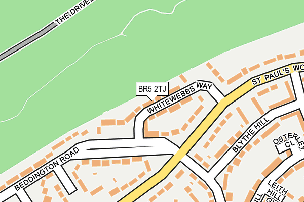 BR5 2TJ map - OS OpenMap – Local (Ordnance Survey)