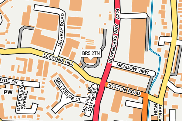 BR5 2TN map - OS OpenMap – Local (Ordnance Survey)