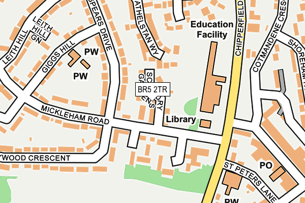 BR5 2TR map - OS OpenMap – Local (Ordnance Survey)