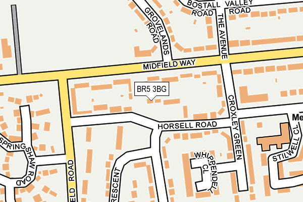 BR5 3BG map - OS OpenMap – Local (Ordnance Survey)