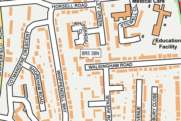 BR5 3BN map - OS OpenMap – Local (Ordnance Survey)