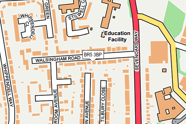 BR5 3BP map - OS OpenMap – Local (Ordnance Survey)