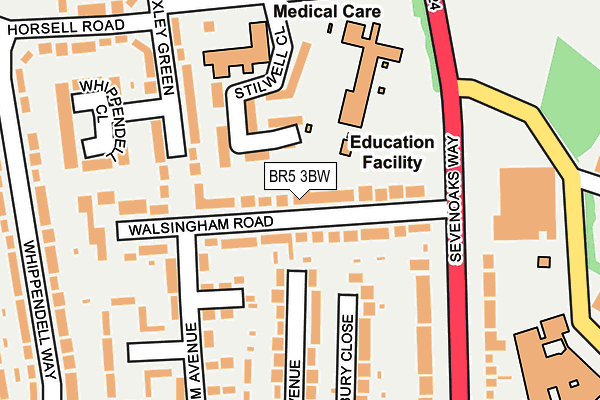 BR5 3BW map - OS OpenMap – Local (Ordnance Survey)