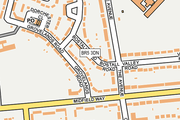 BR5 3DN map - OS OpenMap – Local (Ordnance Survey)