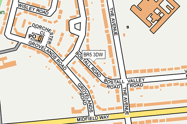 BR5 3DW map - OS OpenMap – Local (Ordnance Survey)