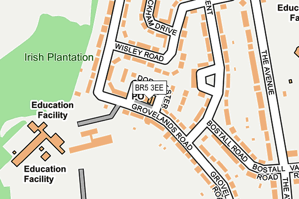 BR5 3EE map - OS OpenMap – Local (Ordnance Survey)