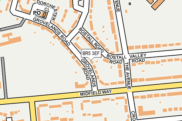 BR5 3EF map - OS OpenMap – Local (Ordnance Survey)