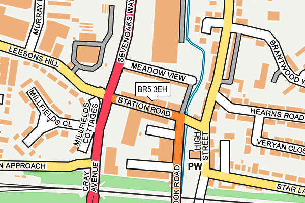 BR5 3EH map - OS OpenMap – Local (Ordnance Survey)