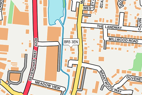 BR5 3EN map - OS OpenMap – Local (Ordnance Survey)