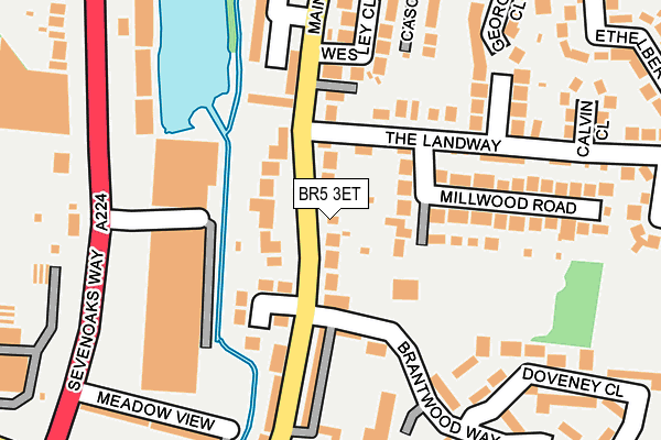 BR5 3ET map - OS OpenMap – Local (Ordnance Survey)